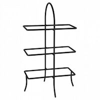 Anthea Black 3 Tier Rectangular Stand