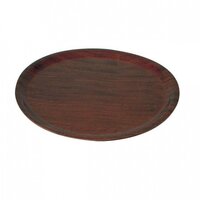 Wood Pizza Tray - Round 330mm Mahogany