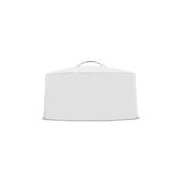 Cake Cover Clear with Chrome Handle 300x185mm