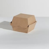 High Burger Box/Brown Corrugated 75 Sleeve