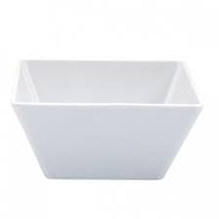 White Melamine Square Bowl 90x90x55mm