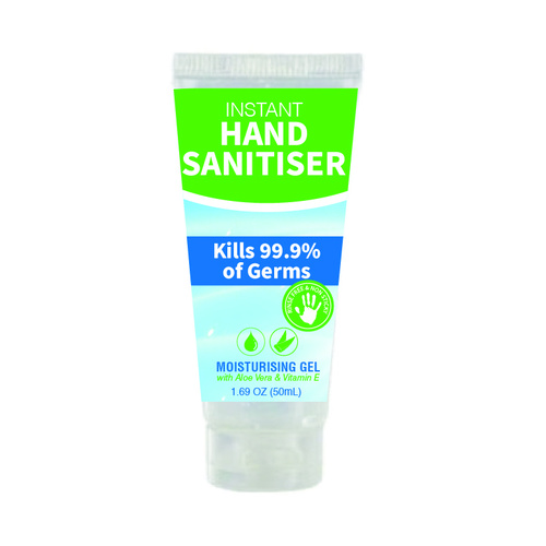 Instant Hand Sanitiser Gel 50ml Tube 12pk