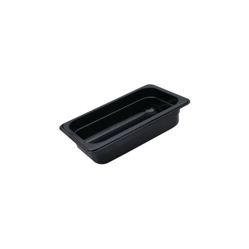 Black Polycarbonate Food Pan 1/3 65mm