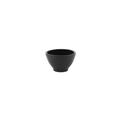 Tablekraft Black Round Sauce Dish Footed 76x47mm