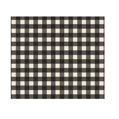 Grease Proof Paper Black Gingham 1/2 size 190x150mm (400 Pack)