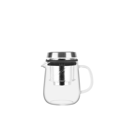 Brew Infusion Glass Teapot With Filter & Lid 600ml Vertical Stripe