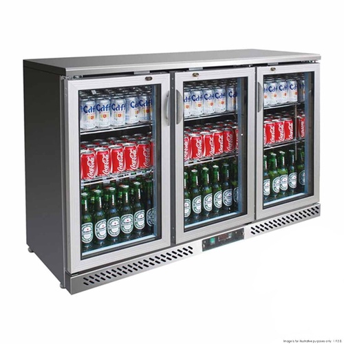 Thermaster Three Door Stainless Steel Bar Cooler SC316SG