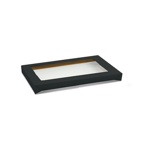 Catering Box Black Medium (Lid) 382x275x30mm