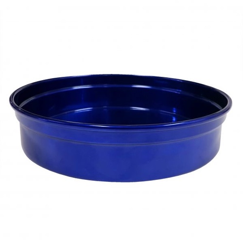 Chef Inox Round Bar Tray-Blue Aluminium 240X50mm